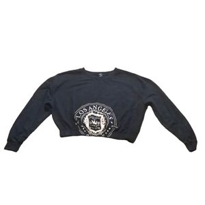 Rue21 Graphic Print Cropped Sweatshirt